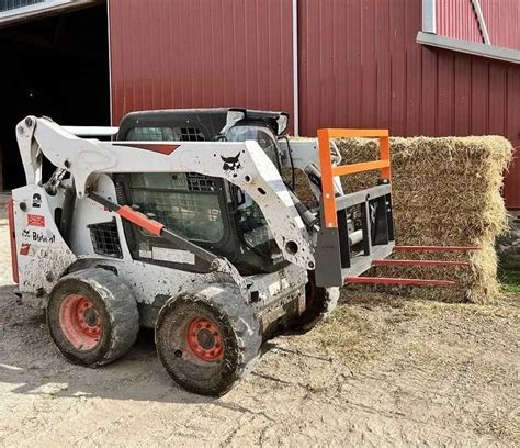 square bale spear for skid steer|skid steer bale spear plans.